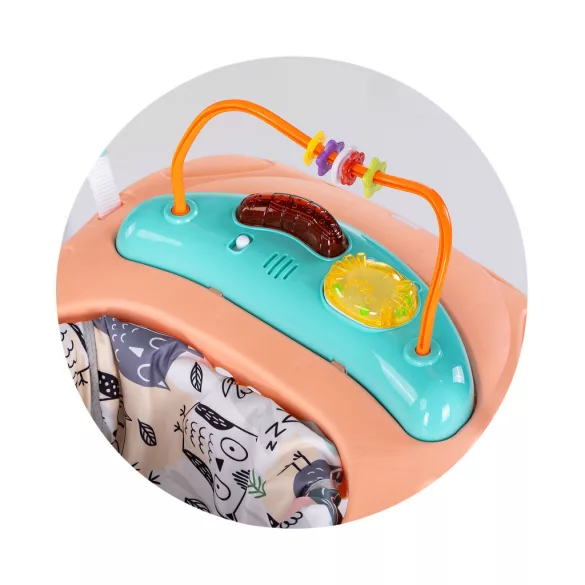 Chipolino Jumpy Car pružinová hojdačka – ružová