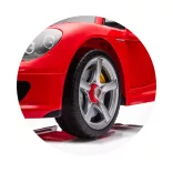 Elektrické autíčko Chipolino Porsche Carrera GT – červené