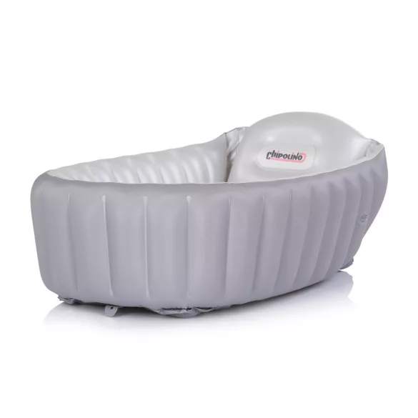 Chipolino Baby Cloud nafukovacia detská vaňa s pumpou – Grey