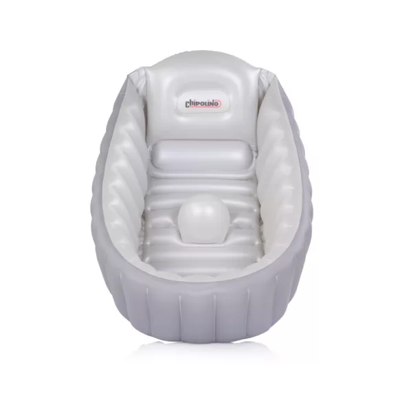 Chipolino Baby Cloud nafukovacia detská vaňa s pumpou – Grey