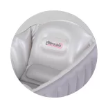 Chipolino Baby Cloud nafukovacia detská vaňa s pumpou – Grey