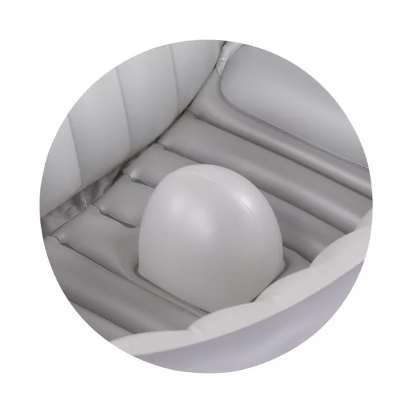 Chipolino Baby Cloud nafukovacia detská vaňa s pumpou – Grey