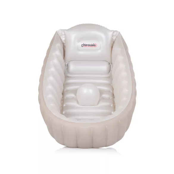 Chipolino Baby Cloud nafukovacia detská vaňa s pumpou – Latte