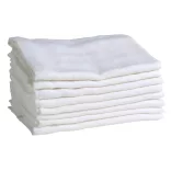 Mininor plienka z organickej bavlny 70x70 cm, 8 ks – biela
