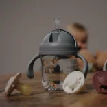 Pohárik s slamkou Mininor 220 ml – zelený