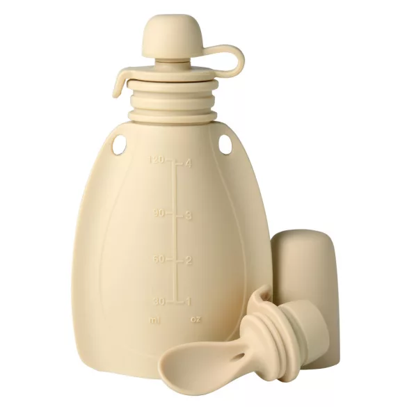 Nádoba na smoothie Mininor s lyžičkou 120 ml – béžová