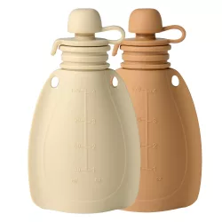   Mininor nádoba na smoothie 120 ml, 2 ks – béžová/hnedá