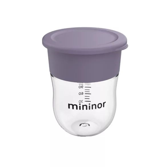 Mininor 360° detský pohárik 220 ml – fialový