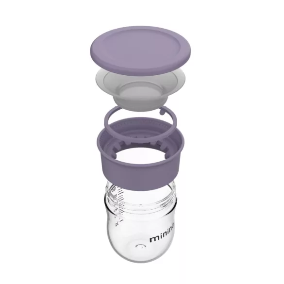 Mininor 360° detský pohárik 220 ml – fialový