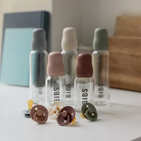 BIBS Sada fľašiek 110 ml – medvedík
