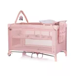 Multifunkčná cestovná postieľka Chipolino Luna – pink powder