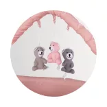 Multifunkčná cestovná postieľka Chipolino Luna – pink powder