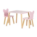 Chipolino stolík s 2 stoličkami – motýľ