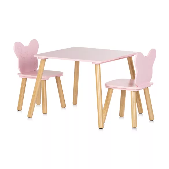 Chipolino stolík s 2 stoličkami – motýľ