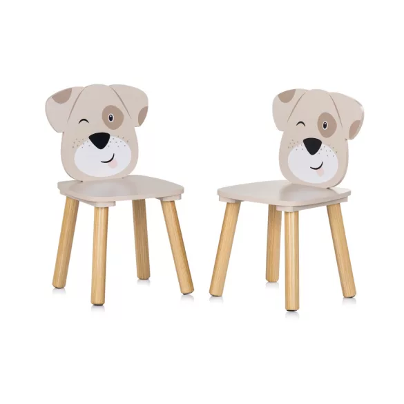 Detský stolík Chipolino so 2 stoličkami – puppies