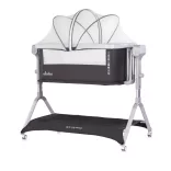 Chipolino Electra elektrická detská postieľka – charcoal