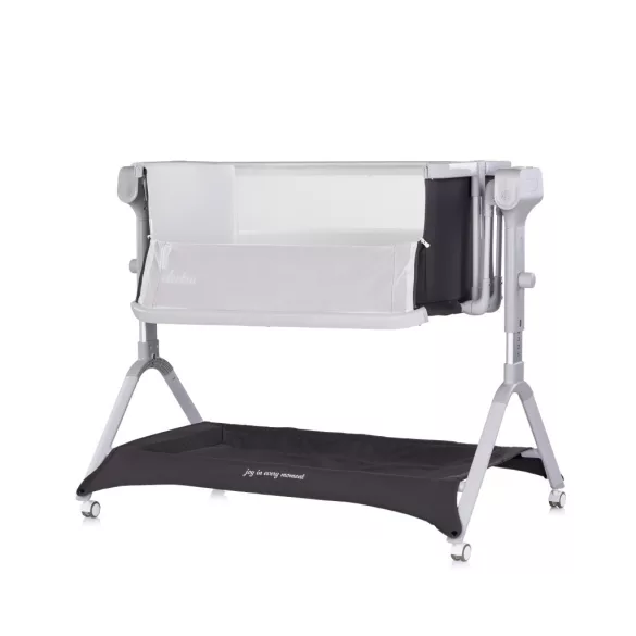 Chipolino Electra elektrická detská postieľka – charcoal