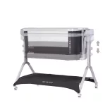Chipolino Electra elektrická detská postieľka – charcoal