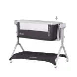 Chipolino Electra elektrická detská postieľka – charcoal