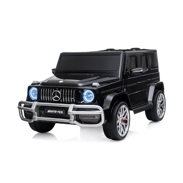 Chipolino Mercedes AMG G63 elektrické auto s 2 sedadlami – čierna koža