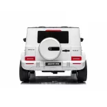 Chipolino Mercedes AMG G63 elektrické auto s 2 sedadlami – biela koža