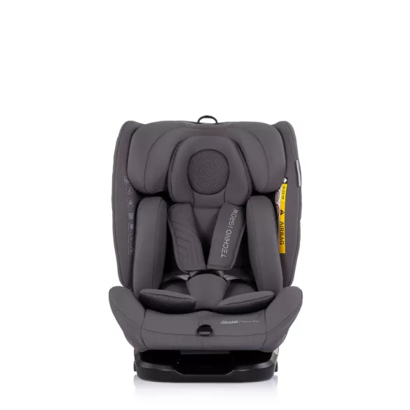 Detská autosedačka Chipolino Techno iGrow Isofix 40–150 cm – charcoal