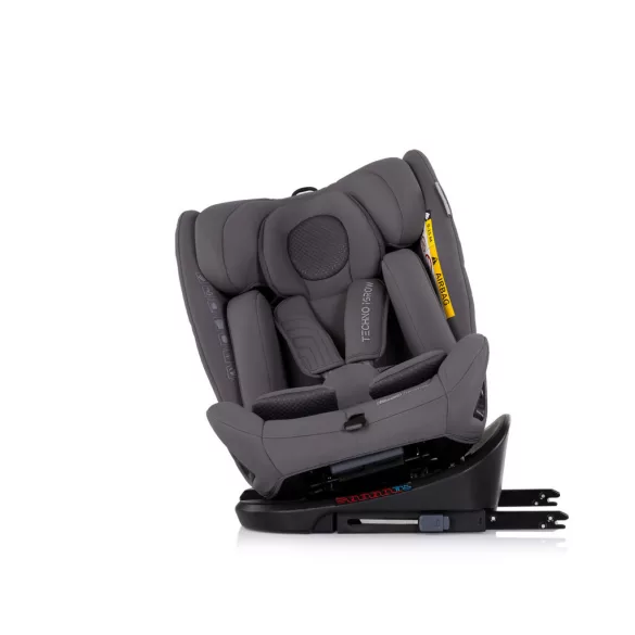 Detská autosedačka Chipolino Techno iGrow Isofix 40–150 cm – charcoal