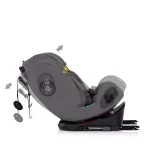 Detská autosedačka Chipolino Techno iGrow Isofix 40–150 cm – charcoal