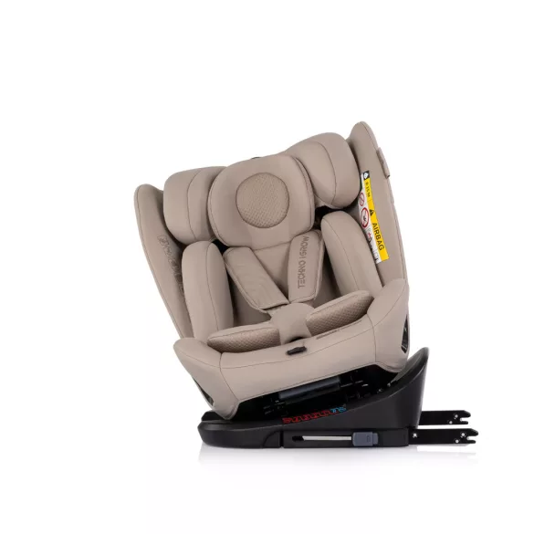 Detská autosedačka Chipolino Techno iGrow Isofix 40–150 cm – latte