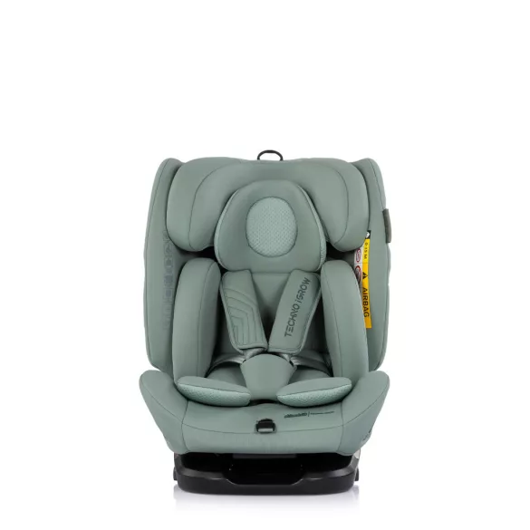 Detská autosedačka Chipolino Techno iGrow s upevnením Isofix 40–150 cm – matcha