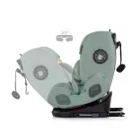 Detská autosedačka Chipolino Techno iGrow s upevnením Isofix 40–150 cm – matcha