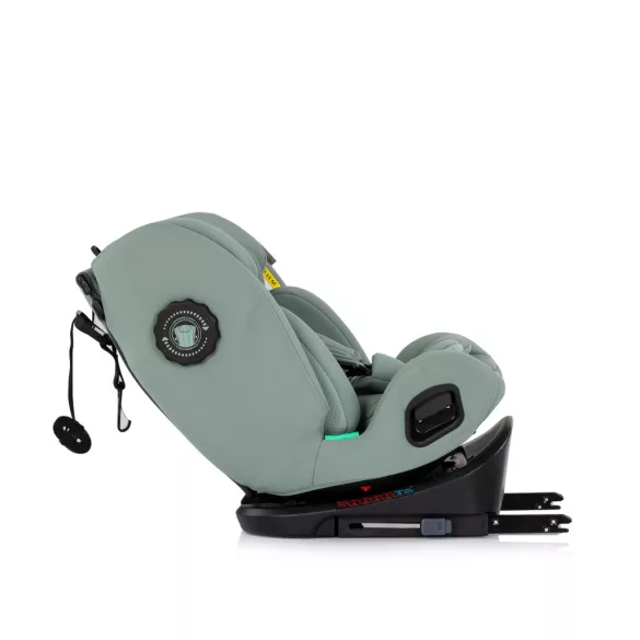 Detská autosedačka Chipolino Techno iGrow s upevnením Isofix 40–150 cm – matcha