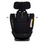 Detská autosedačka Chipolino Techno iGrow s upevnením Isofix 40–150 cm – noir