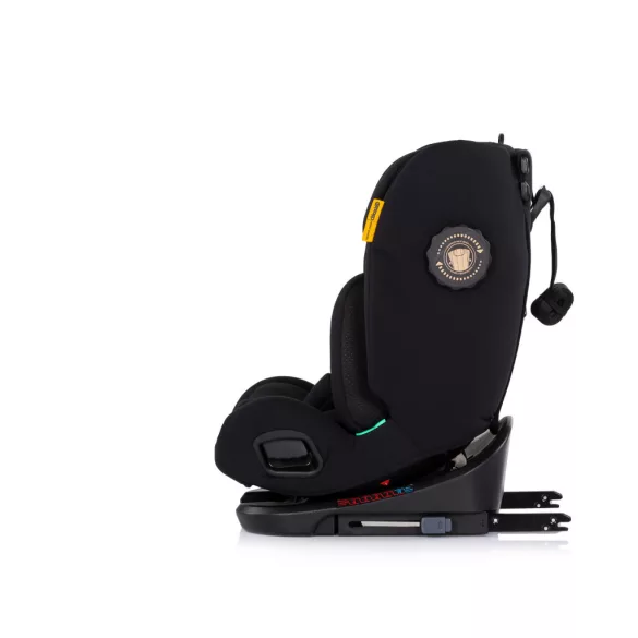 Detská autosedačka Chipolino Techno iGrow s upevnením Isofix 40–150 cm – noir