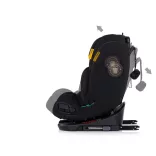 Detská autosedačka Chipolino Techno iGrow s upevnením Isofix 40–150 cm – noir