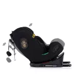 Detská autosedačka Chipolino Techno iGrow s upevnením Isofix 40–150 cm – noir