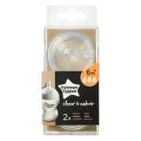 Tommee Tippee náhradné cumlíky, rýchly prietok (2ks) bez BPA 42112441