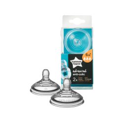   Tommee Tippee Anticolic plus náhradný cumlík, rýchly prietok 2ks