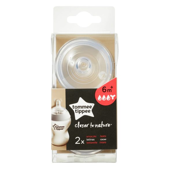Tommee Tippee náhradný cumlík - hustá strava 6m + (2ks) 42214271