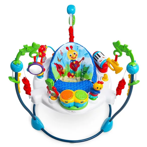 Baby Einstein skákacie sedadlo/aktívne centrum, 2 v 1 Neighborhood Symphony, od 6 mesiacov do 11 kg