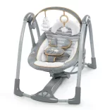 INGENUITY Premeniteľná cestovná hojdačka s melódiami Bella Teddy™ 0m+ do 9 kg