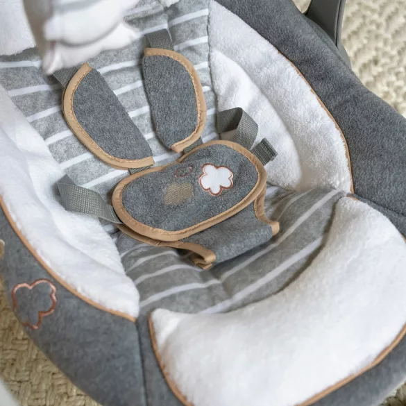 INGENUITY Premeniteľná cestovná hojdačka s melódiami Bella Teddy™ 0m+ do 9 kg