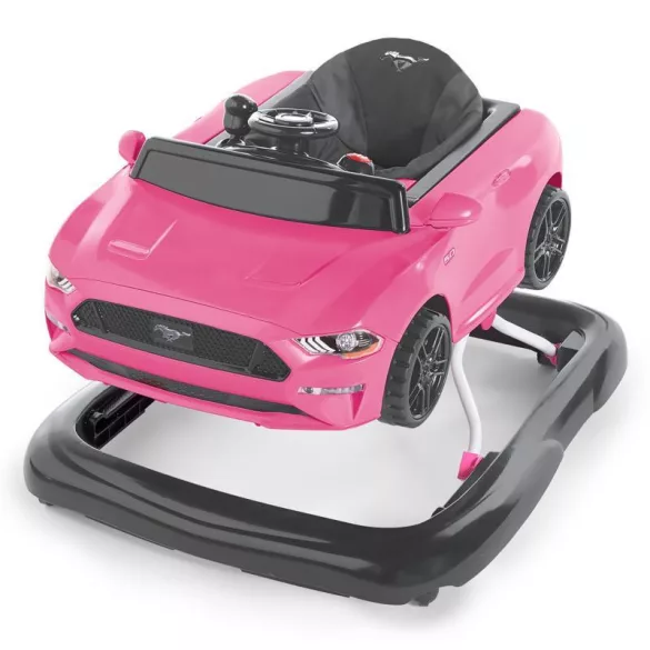 Bright Starts detský kočík, 3 v 1 Ford Mustang, ružový, od 6 mesiacov, do 12 kg