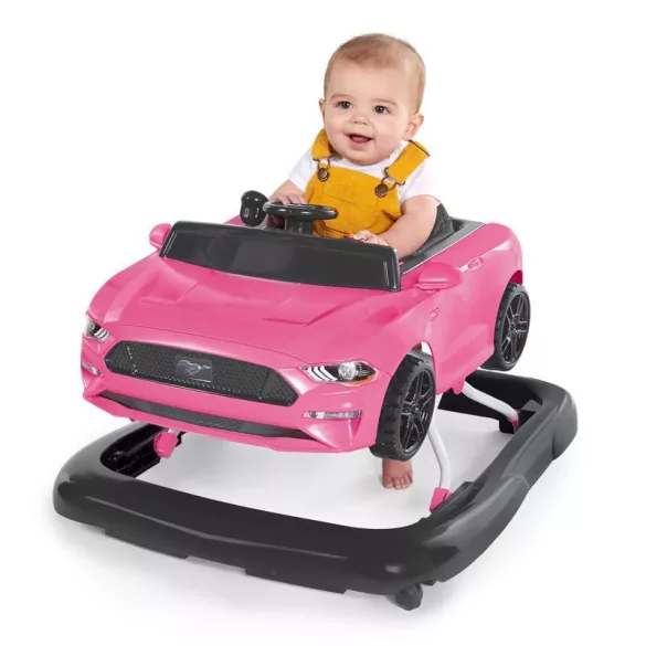 Bright Starts detský kočík, 3 v 1 Ford Mustang, ružový, od 6 mesiacov, do 12 kg