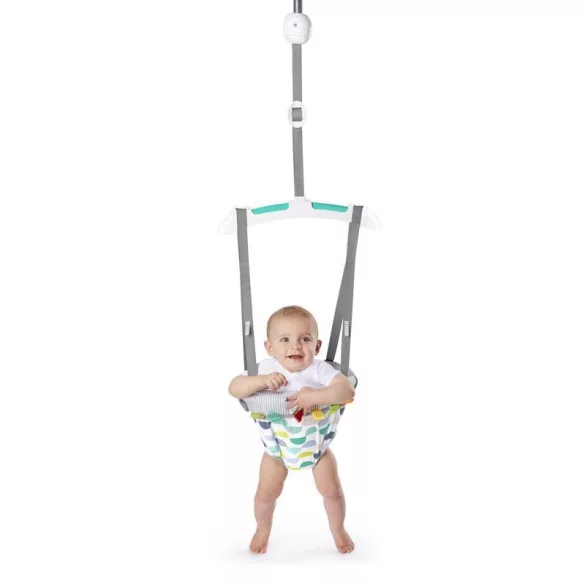 Bright Starts Skákacie centrum na upevnenie na dverový rám, Playful Parade, od 6 mesiacov, do 12 kg
