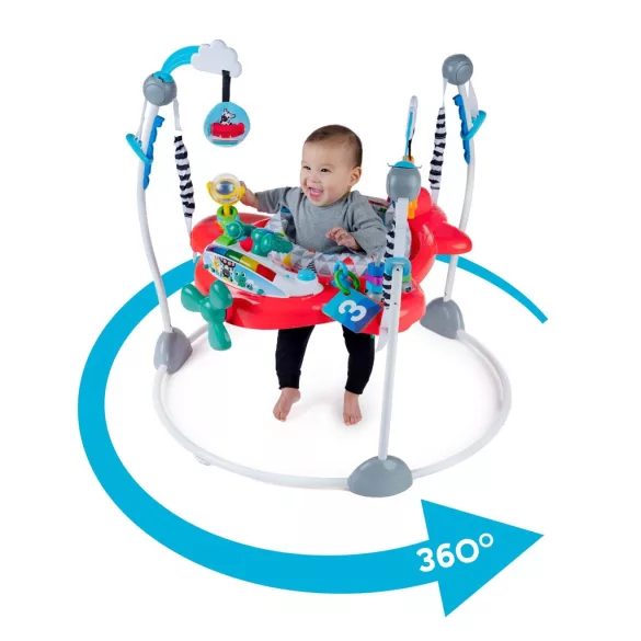 Baby Einstein Skákacie/aktívne centrum, 2 v 1 Ocean Explorers Airplane Adventure™, od 6 mesiacov, do 12 kg