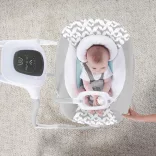 INGENUITY Veľká hojdačka s vibračnou funkciou a melódiami, USB, 2 v 1 Raylan, od 0 mesiacov, do 9 kg