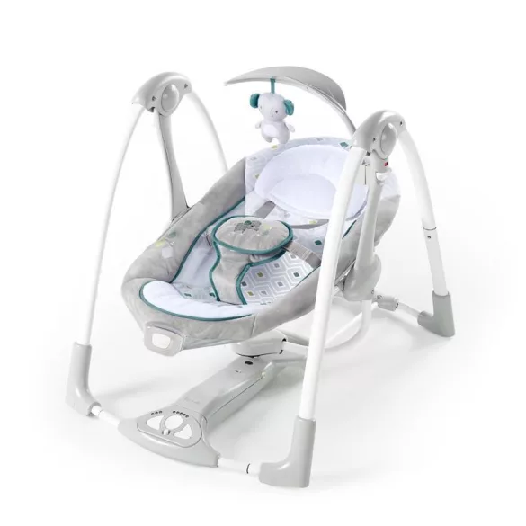 INGENUITY Vibračné hojdacie kreslo s melódiami, Nash 2v1, od 0 mesiacov, do 9 kg, 2019