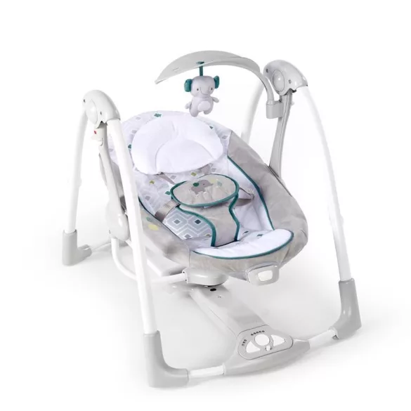 INGENUITY Vibračné hojdacie kreslo s melódiami, Nash 2v1, od 0 mesiacov, do 9 kg, 2019