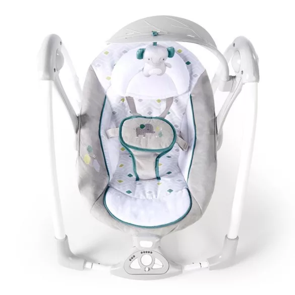 INGENUITY Vibračné hojdacie kreslo s melódiami, Nash 2v1, od 0 mesiacov, do 9 kg, 2019